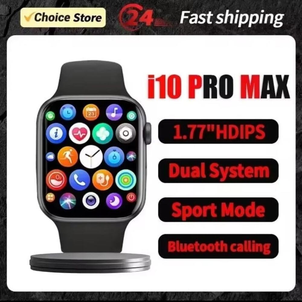2024 Smartwatch Bluetooth Sport Sleep for Android iOS & Apple 3 COLORS - NIB!